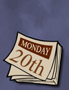 A calendar.