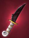A dark knife.