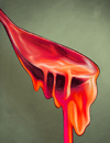 A spoonful of red honey.