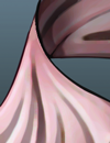 Pink cloth.