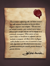 An aged, formal document.