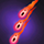 Brightly colored meteors.
