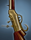 A rifle.