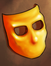 A golden mask.