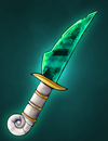A green knife.