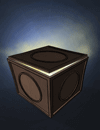 A box with a glowing interior.