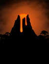 A volcano.