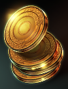 Gold coins.