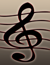 A music note.
