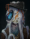 A sickly gentleman with the face of a squid.