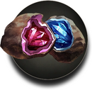 Geodes containing gemstones.