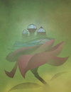 A settlement atop a flower.