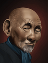 An old man with a beard.