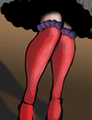 Pair of Sinning Jenny's scarlet stockings[8]