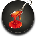 A spoonful of red honey.