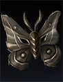 The Gant Moth mask, worn for Hallowmas.